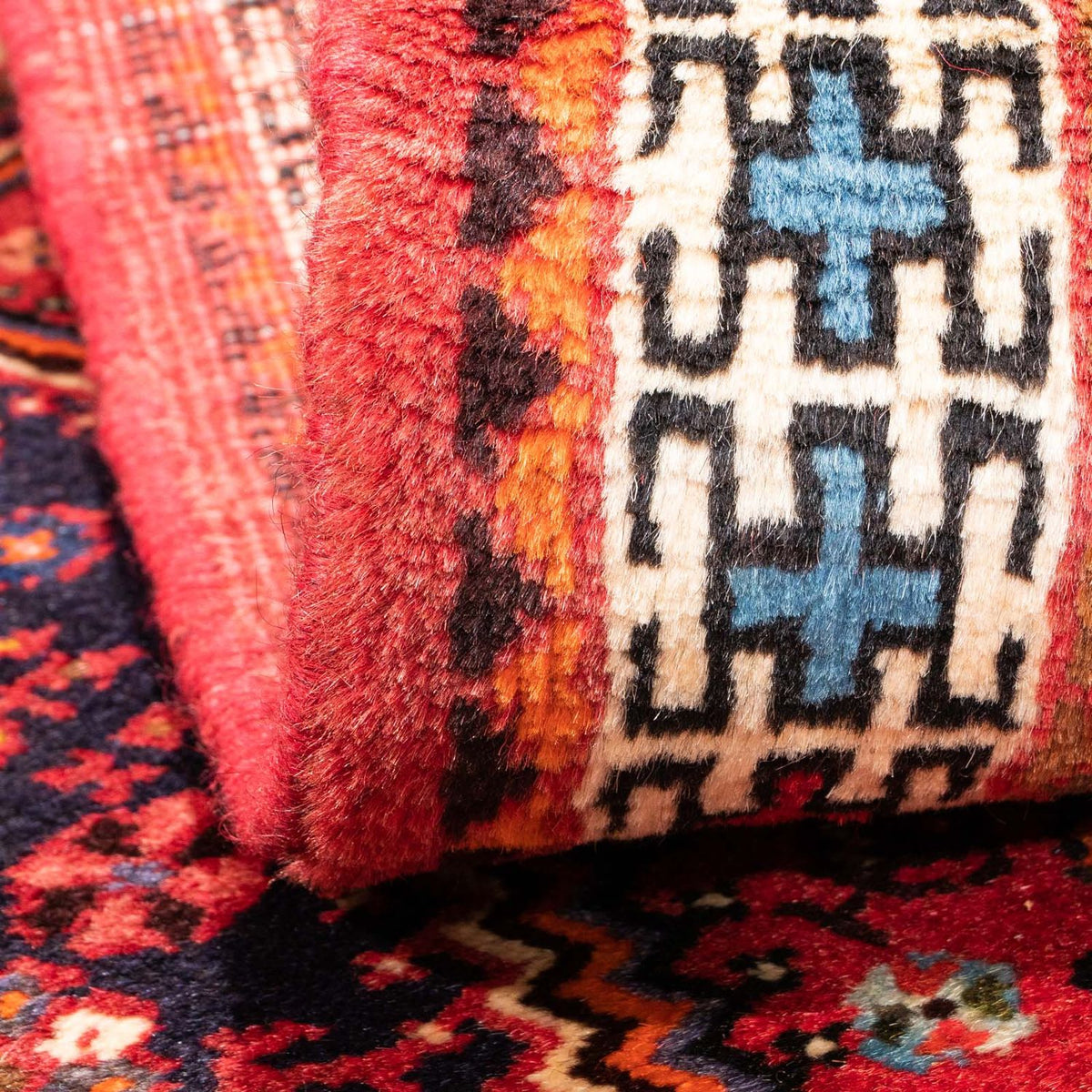 Alfombra persa - Nómada - 148 x 104 cm - rojo claro