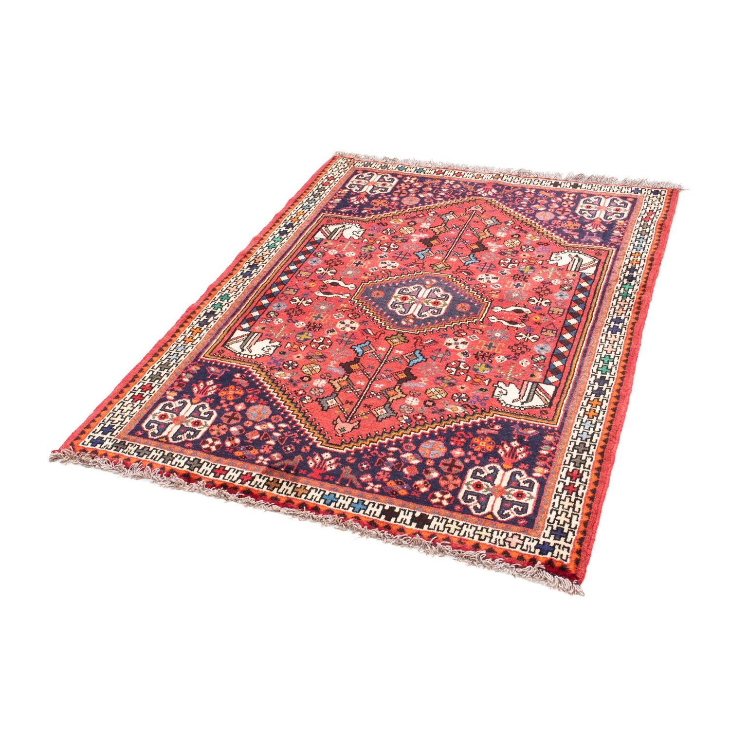 Alfombra persa - Nómada - 144 x 103 cm - rojo