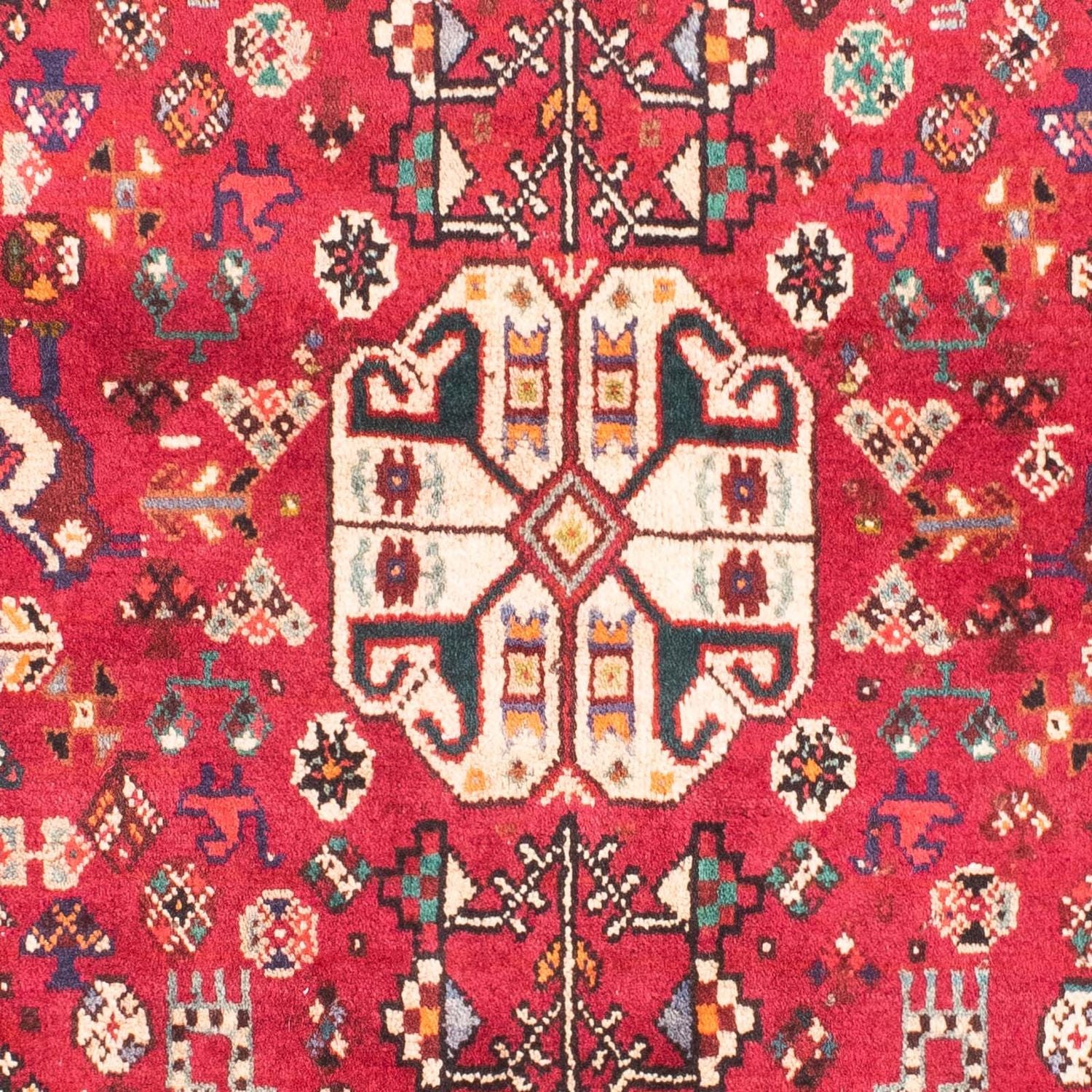 Alfombra persa - Nómada - 167 x 110 cm - rojo