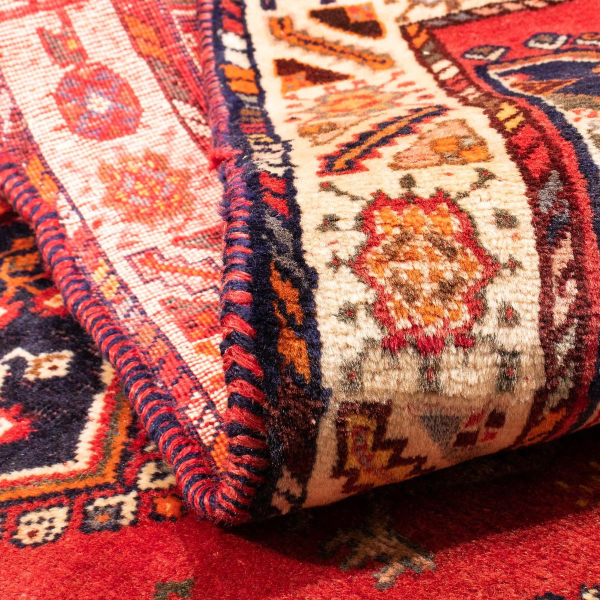 Alfombra persa - Nómada - 182 x 112 cm - rojo oscuro