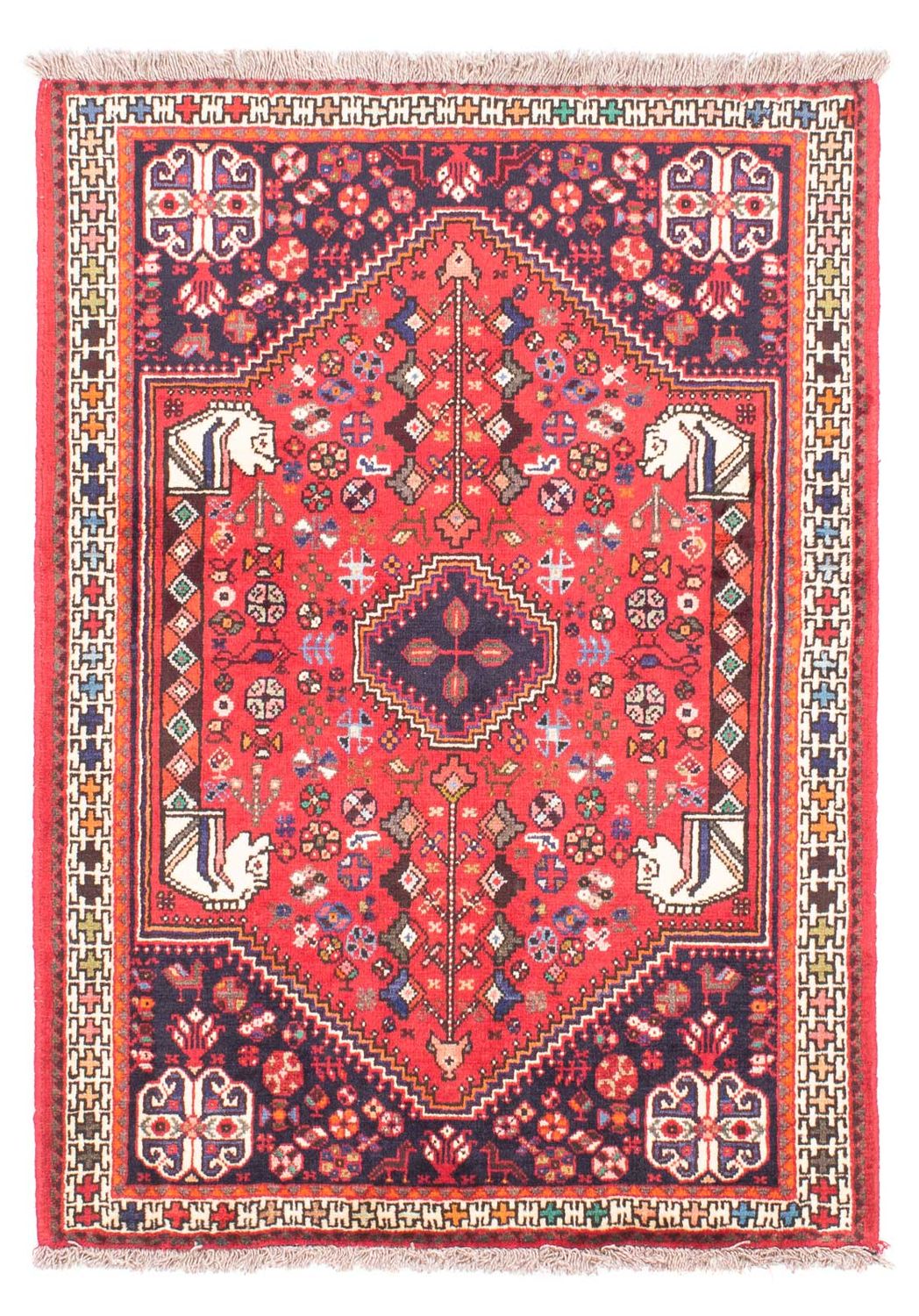 Alfombra persa - Nómada - 148 x 105 cm - rojo