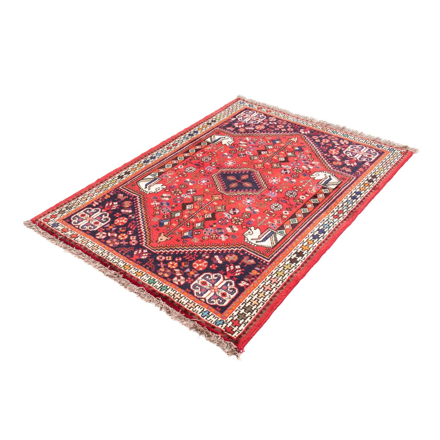 Alfombra persa - Nómada - 148 x 105 cm - rojo