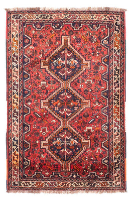 Alfombra persa - Nómada - 187 x 125 cm - rojo oscuro