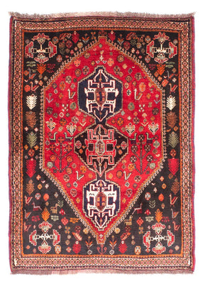 Alfombra persa - Nómada - 174 x 124 cm - rojo oscuro
