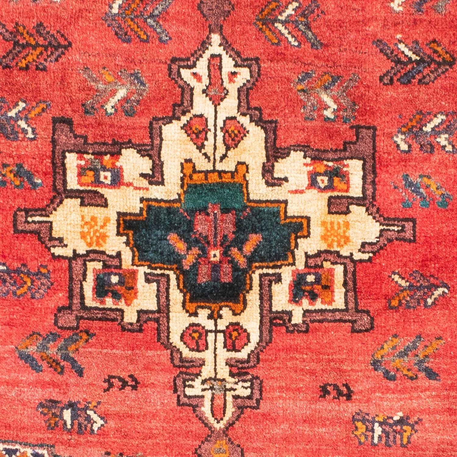 Alfombra persa - Nómada - 165 x 120 cm - azul oscuro
