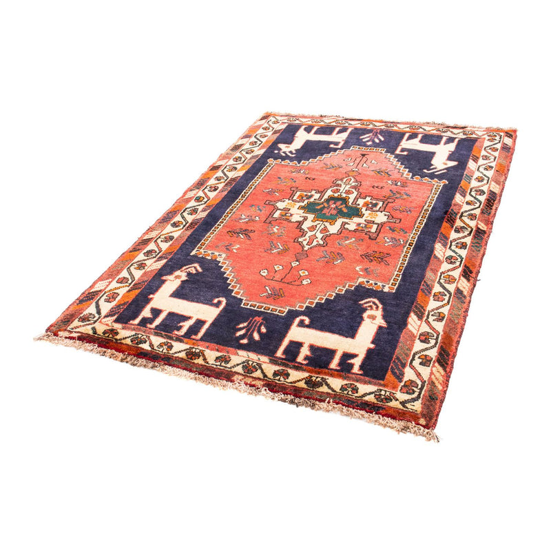 Alfombra persa - Nómada - 165 x 120 cm - azul oscuro
