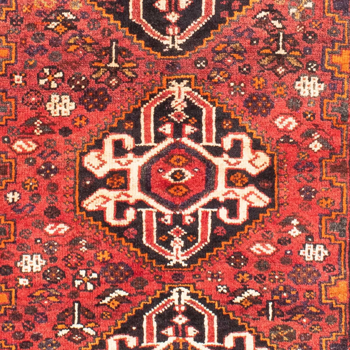 Alfombra persa - Nómada - 152 x 114 cm - rojo oscuro