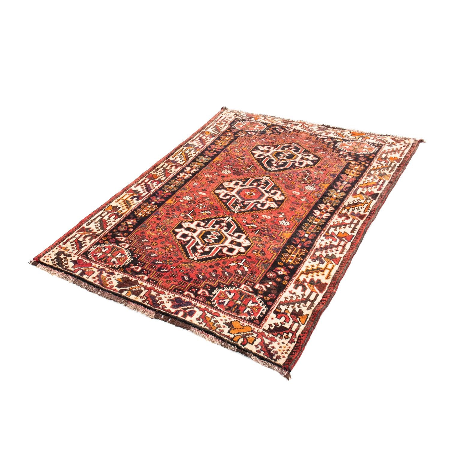 Alfombra persa - Nómada - 152 x 114 cm - rojo oscuro