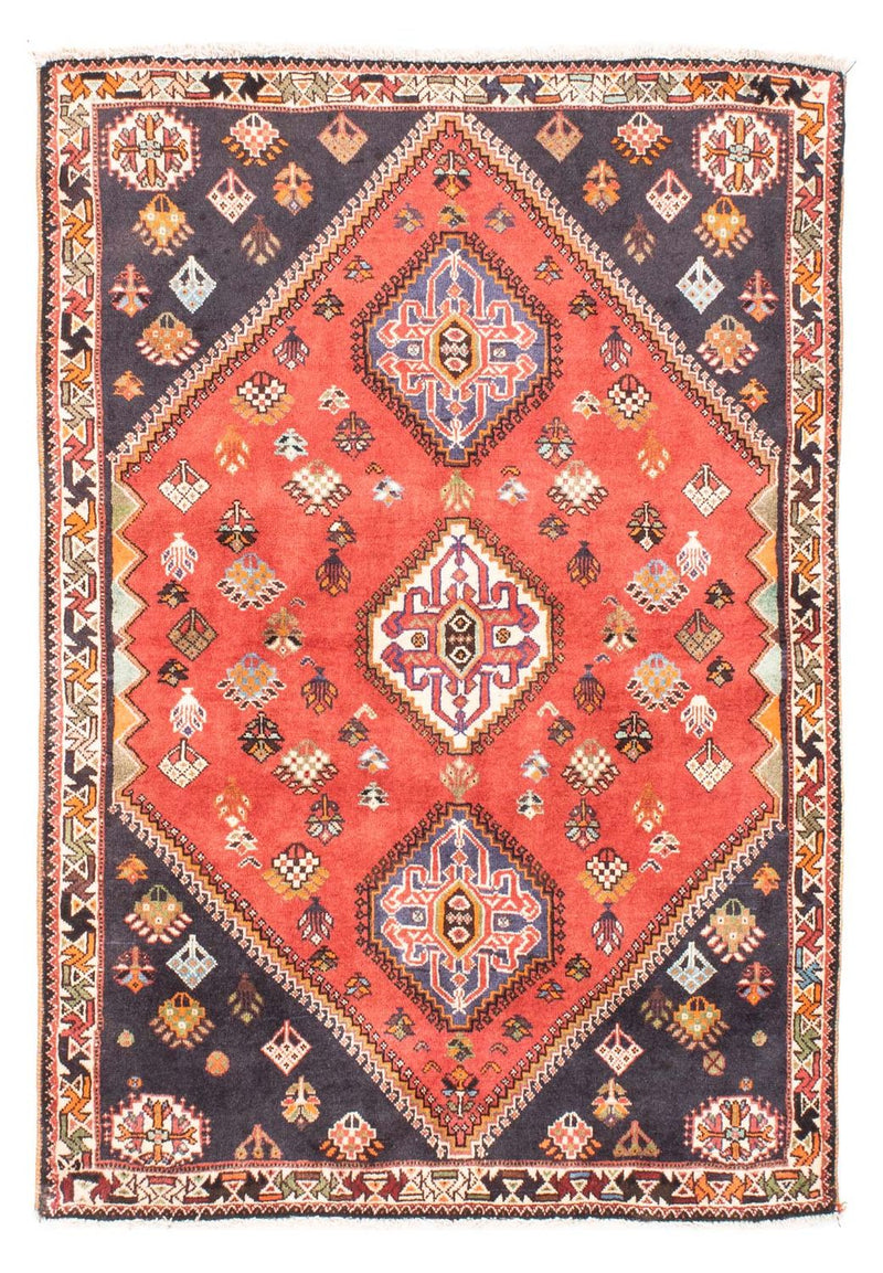 Alfombra persa - Nómada - 157 x 115 cm - rojo claro