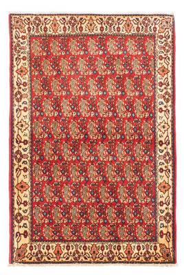 Alfombra persa - Nómada - 160 x 110 cm - rojo oscuro