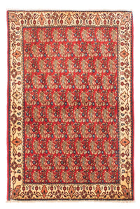 Alfombra persa - Nómada - 160 x 110 cm - rojo oscuro