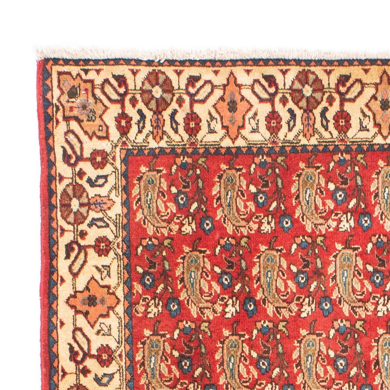 Alfombra persa - Nómada - 160 x 110 cm - rojo oscuro