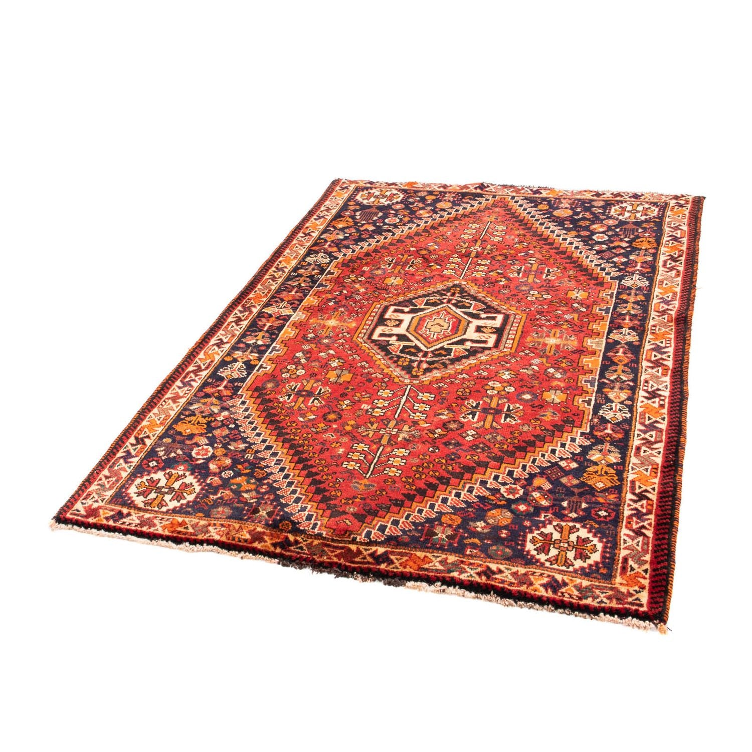 Alfombra persa - Nómada - 165 x 115 cm - rojo oscuro