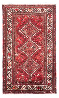 Alfombra persa - Nómada - 165 x 110 cm - rojo oscuro