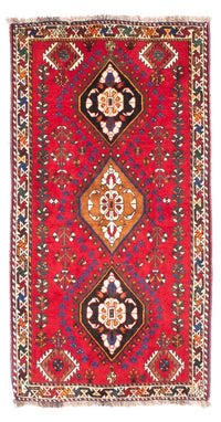 Alfombra persa - Nómada - 157 x 83 cm - rojo oscuro