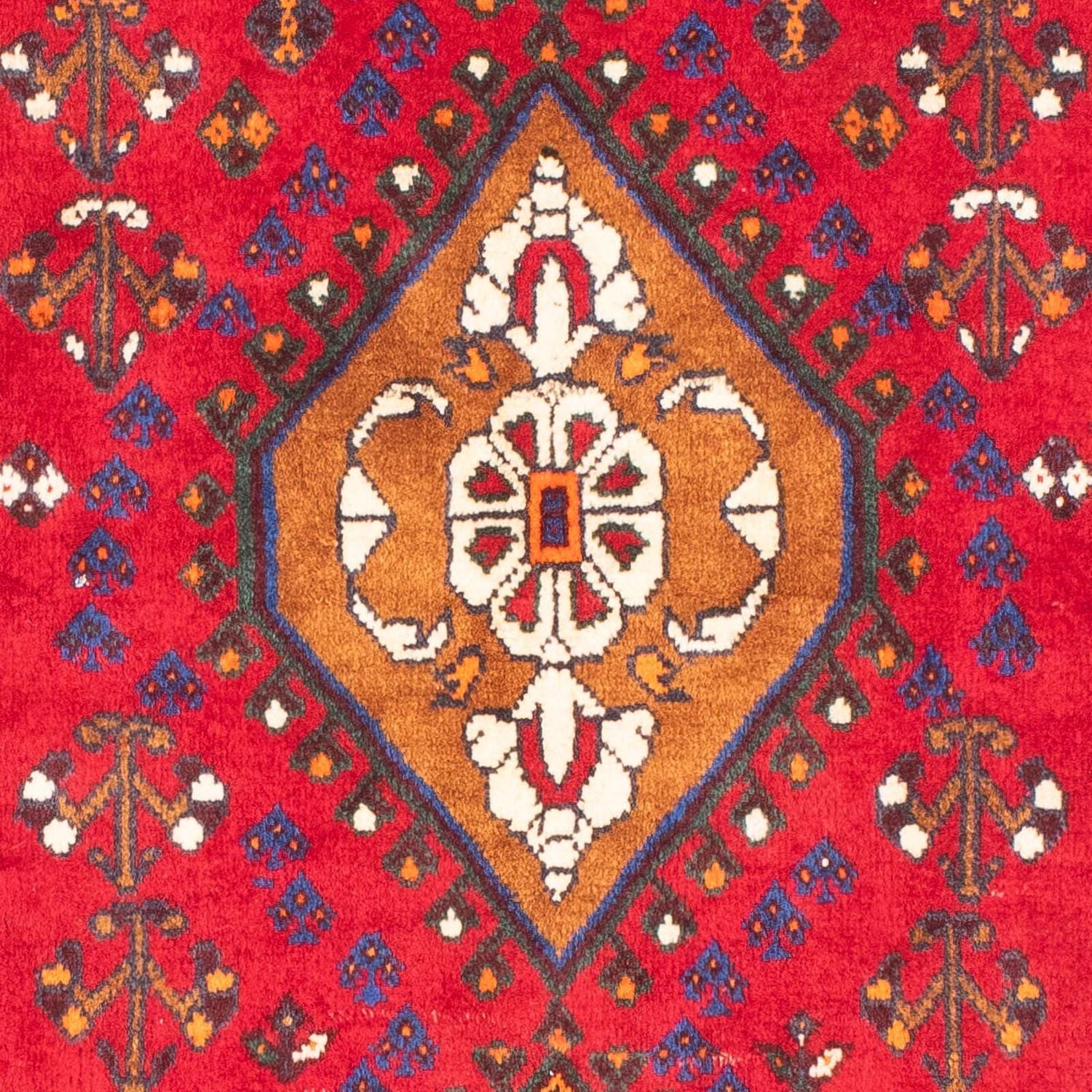 Alfombra persa - Nómada - 157 x 83 cm - rojo oscuro