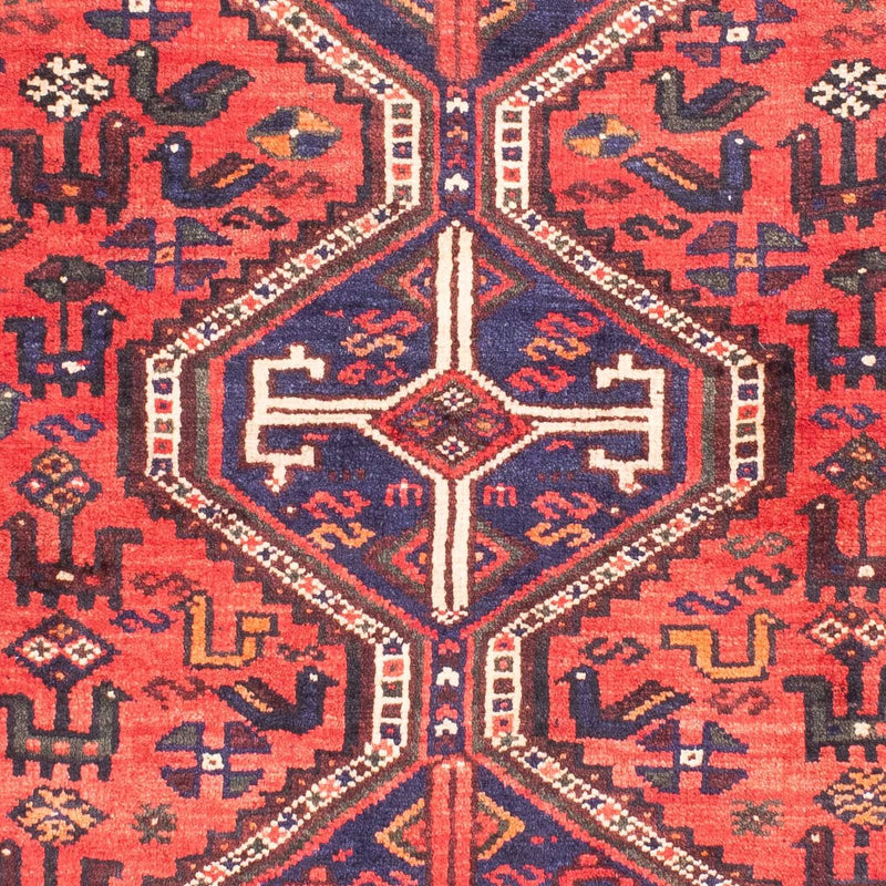 Alfombra persa - Nómada - 162 x 110 cm - rojo claro