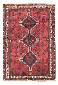 Alfombra persa - Nómada - 160 x 112 cm - rojo