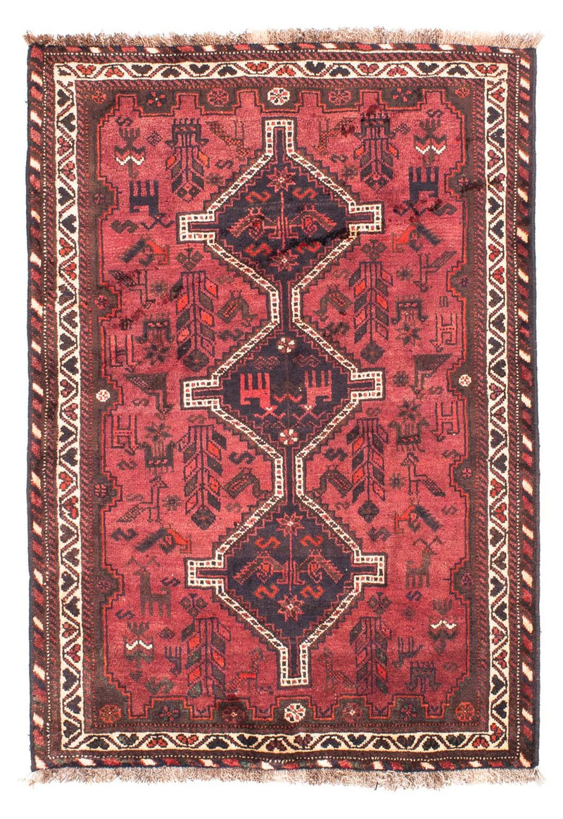 Alfombra persa - Nómada - 160 x 112 cm - rojo