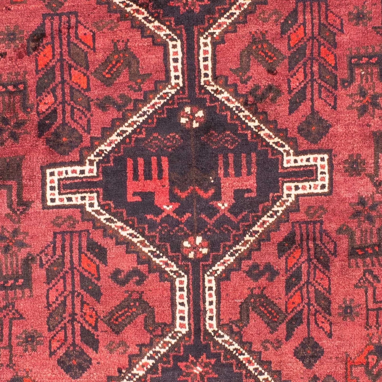 Alfombra persa - Nómada - 160 x 112 cm - rojo