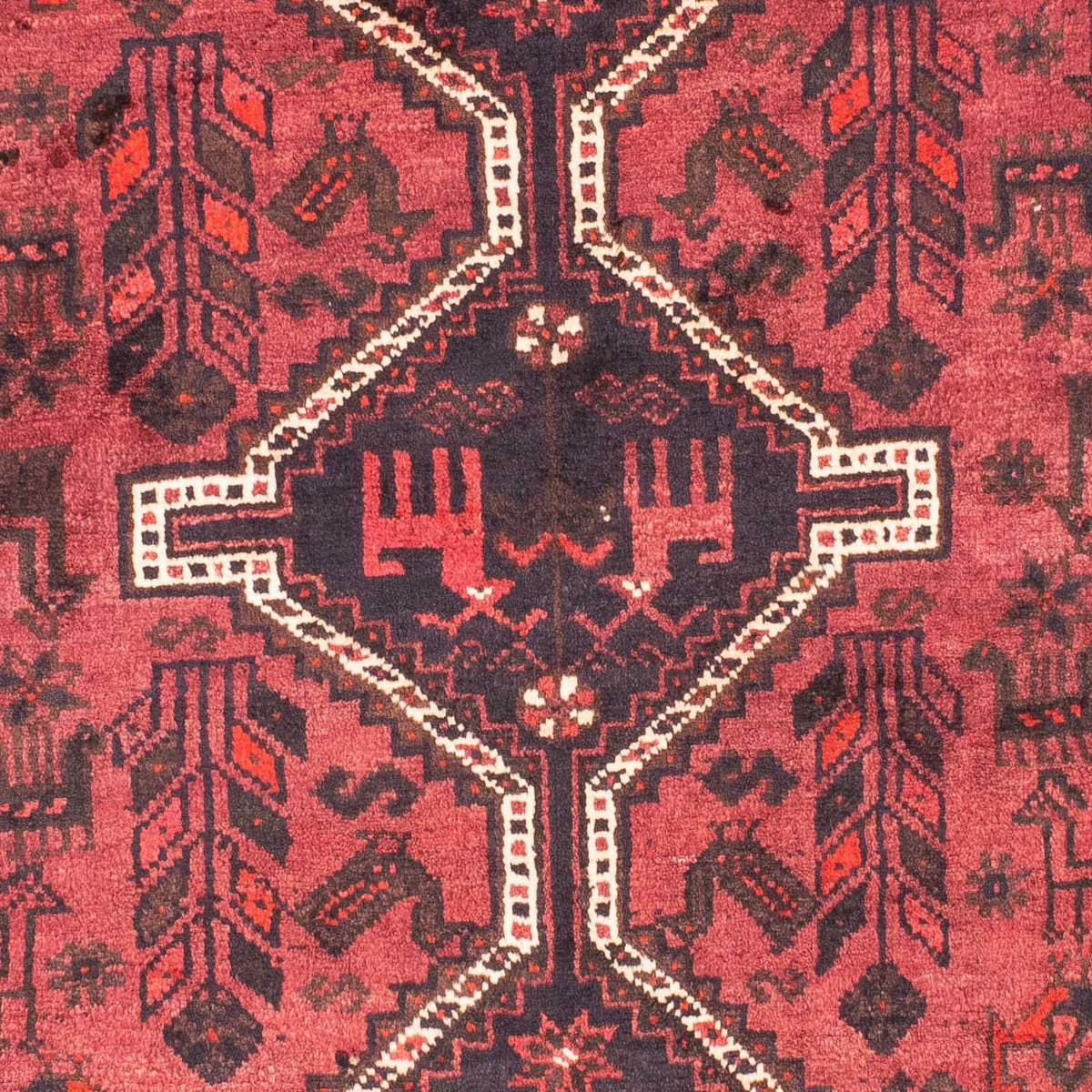 Alfombra persa - Nómada - 160 x 112 cm - rojo