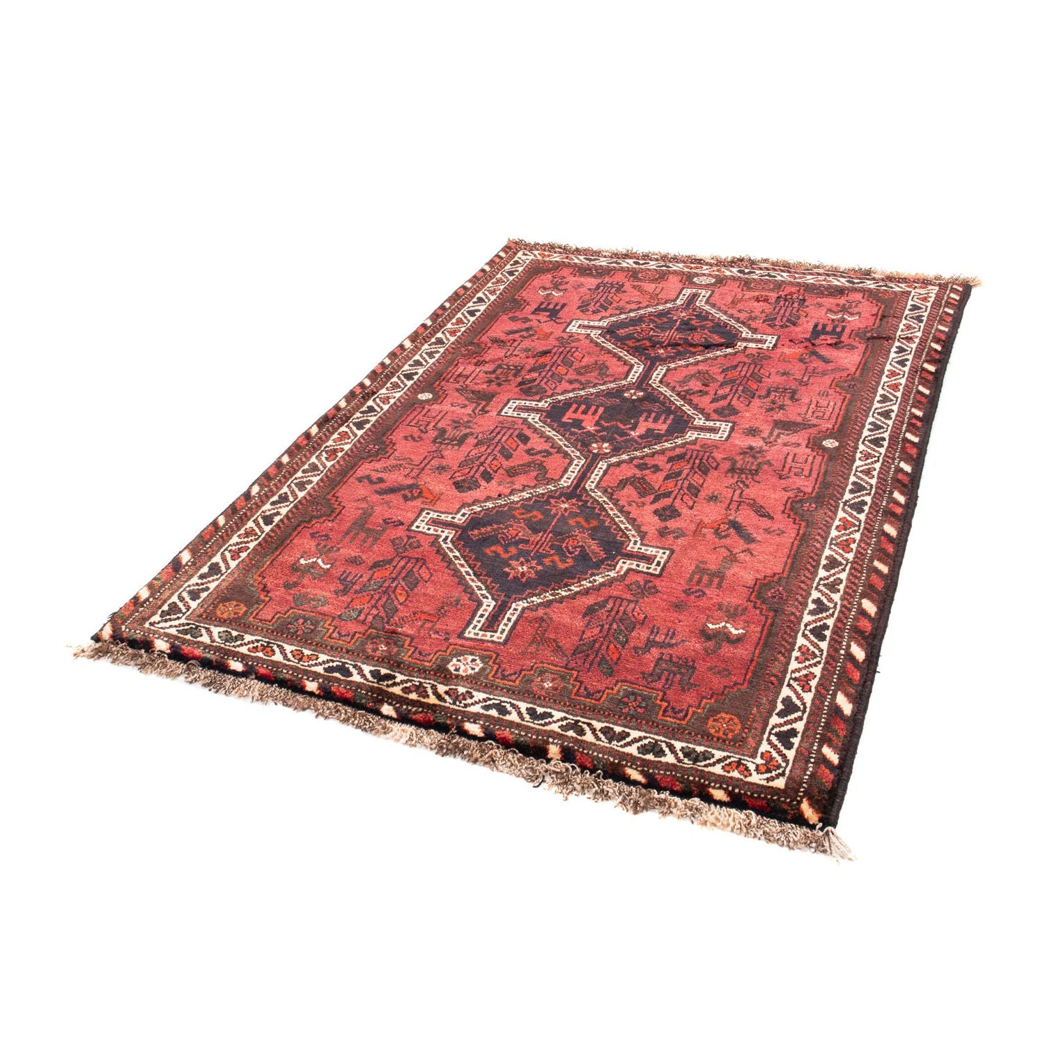 Alfombra persa - Nómada - 160 x 112 cm - rojo
