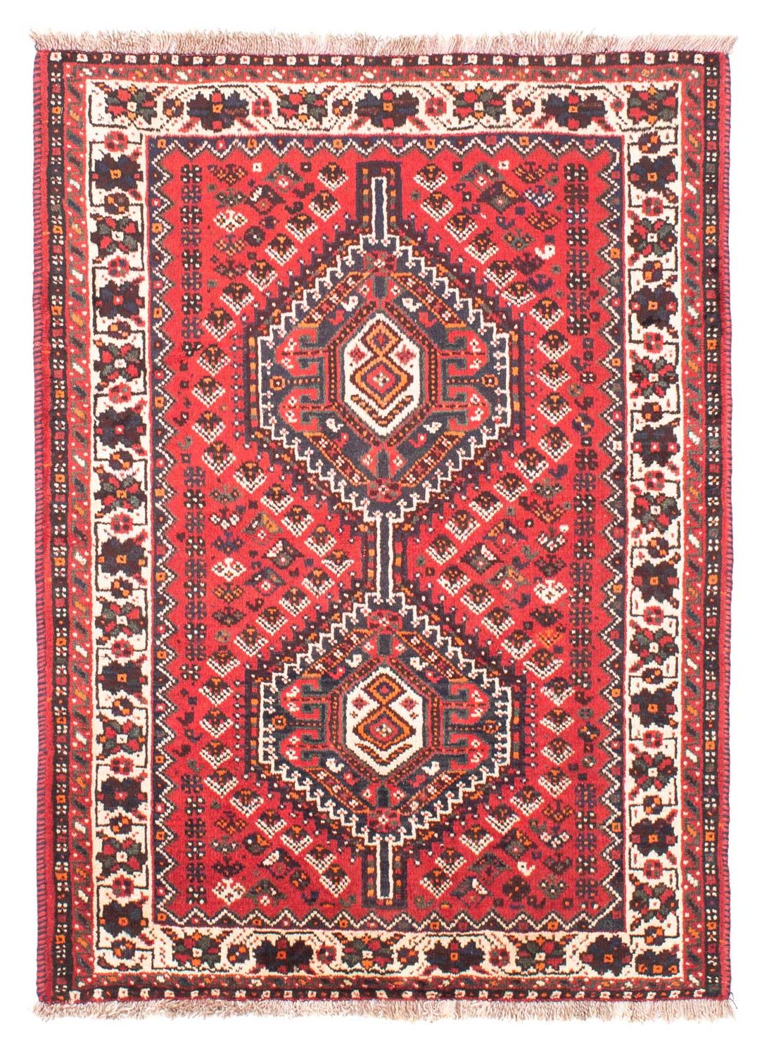 Alfombra persa - Nómada - 155 x 110 cm - rojo