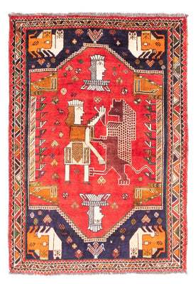 Alfombra persa - Nómada - 172 x 130 cm - rojo