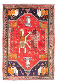 Alfombra persa - Nómada - 172 x 130 cm - rojo