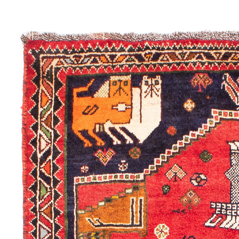 Alfombra persa - Nómada - 172 x 130 cm - rojo