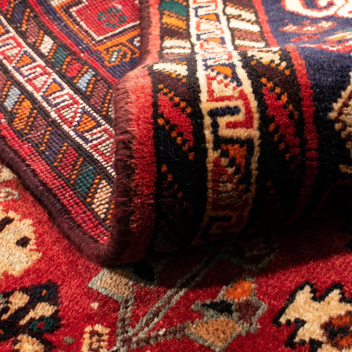 Alfombra persa - Nómada - 185 x 138 cm - rojo oscuro