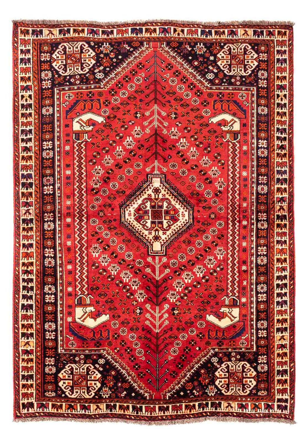 Alfombra persa - Nómada - 240 x 170 cm - rojo oscuro