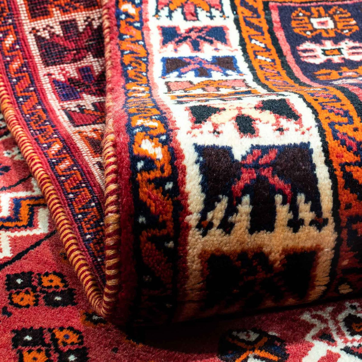 Alfombra persa - Nómada - 240 x 170 cm - rojo oscuro