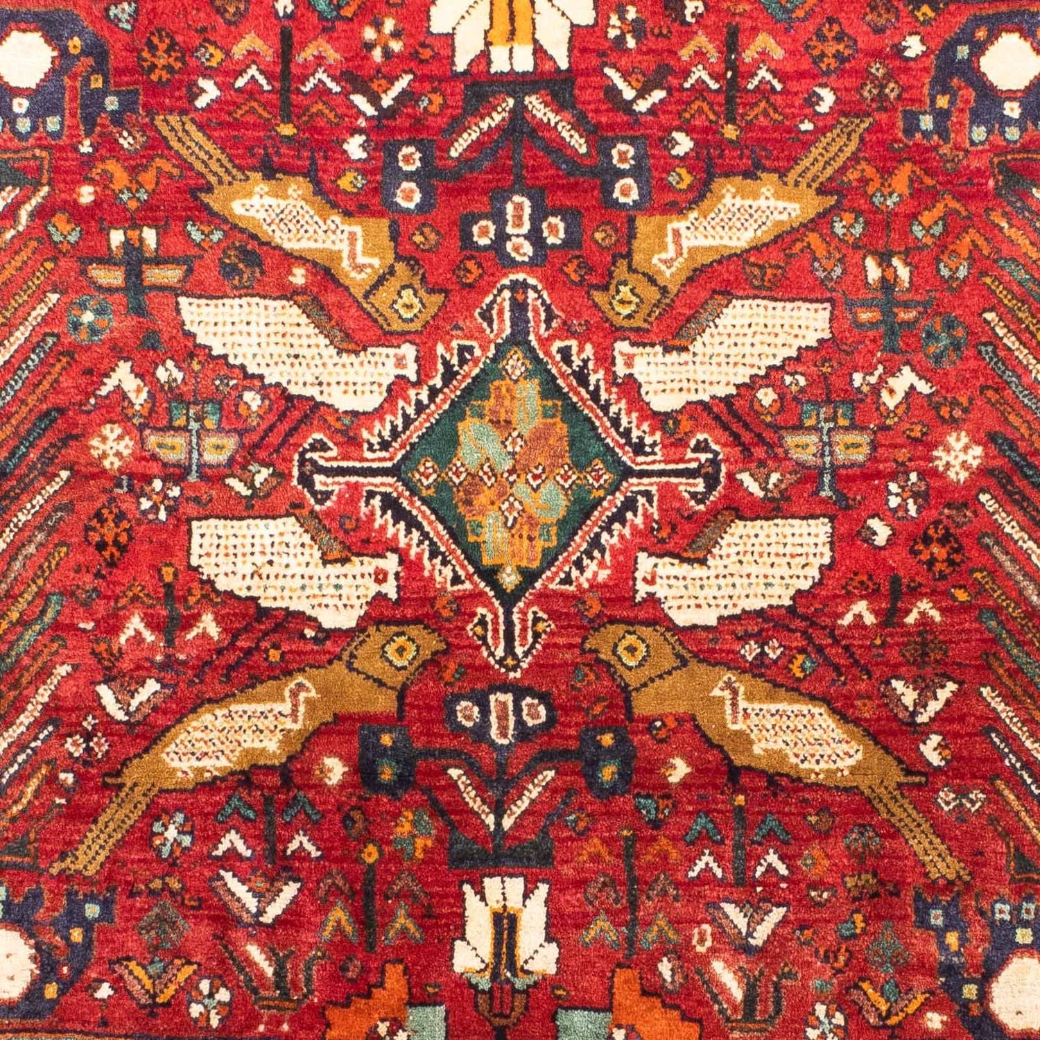 Alfombra persa - Nómada - 170 x 130 cm - rojo oscuro
