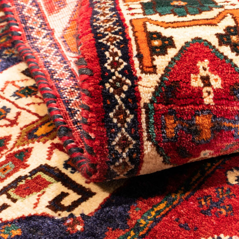 Alfombra persa - Nómada - 170 x 130 cm - rojo oscuro