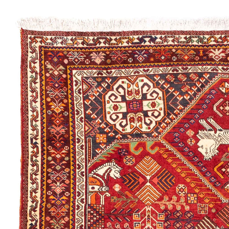 Alfombra persa - Nómada - 258 x 165 cm - rojo oscuro