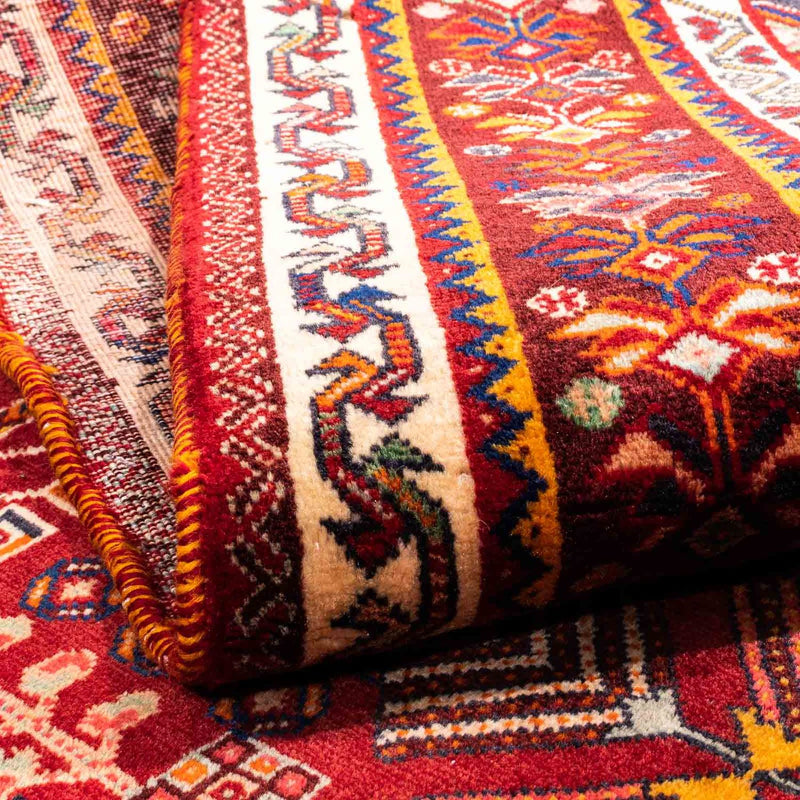 Alfombra persa - Nómada - 258 x 165 cm - rojo oscuro