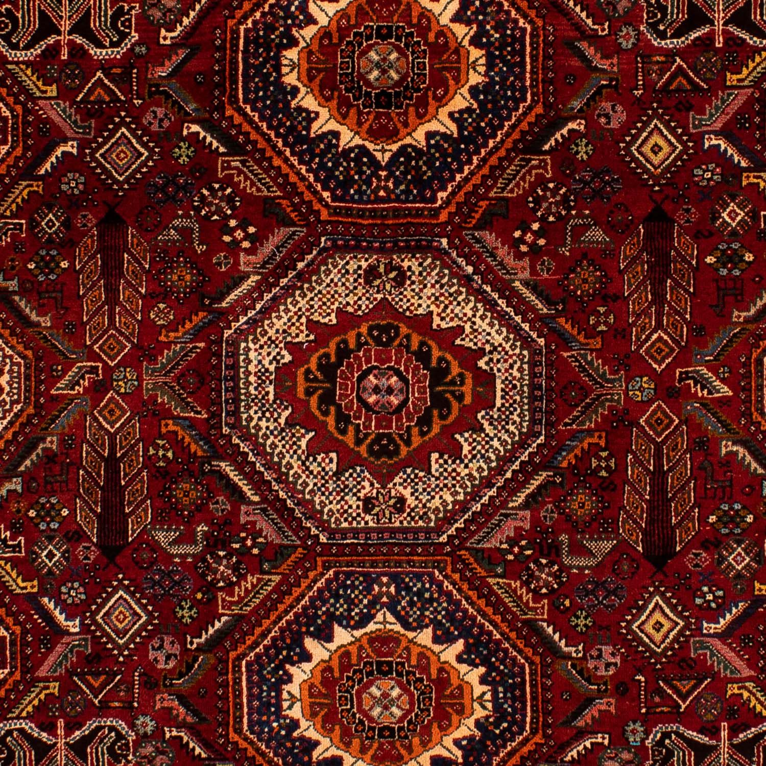 Alfombra persa - Nómada - 310 x 210 cm - rojo oscuro