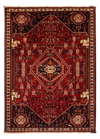 Alfombra persa - Nómada - 295 x 205 cm - rojo oscuro
