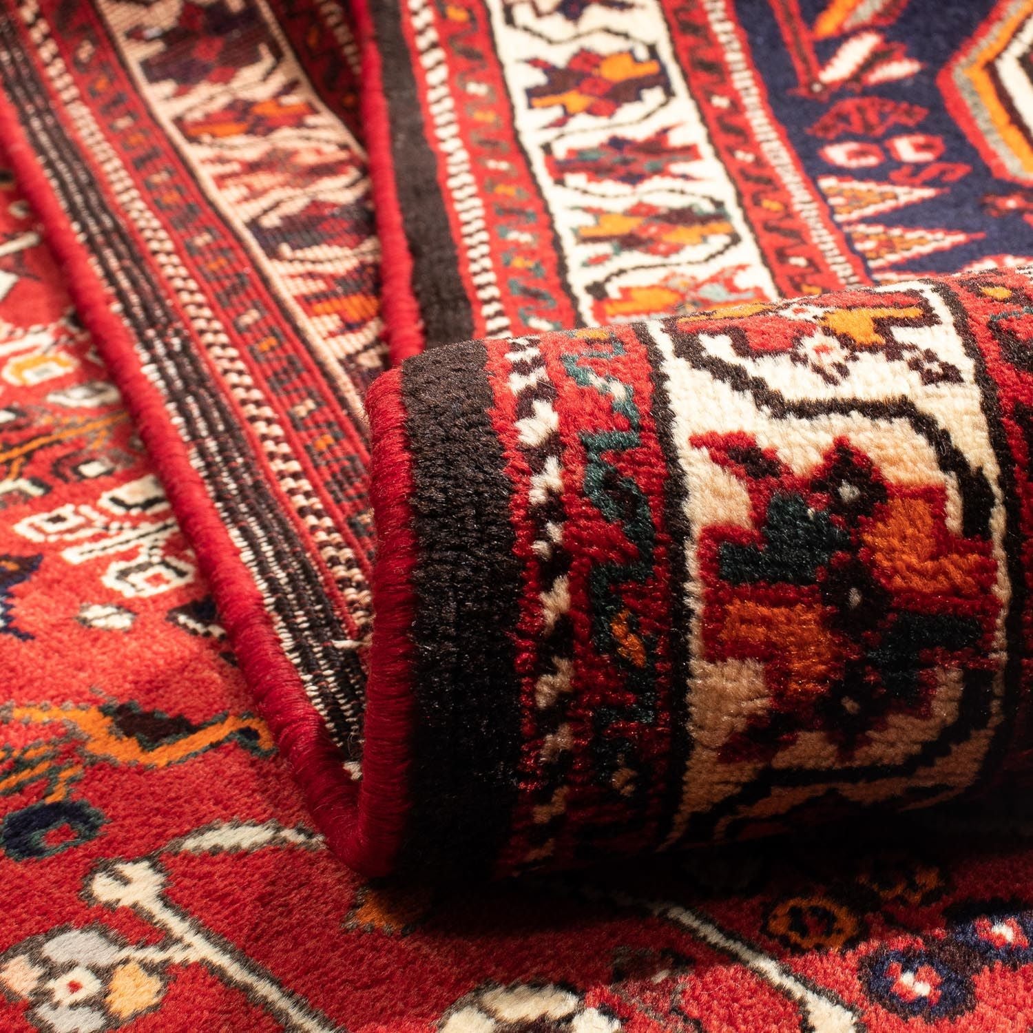 Alfombra persa - Nómada - 295 x 205 cm - rojo oscuro