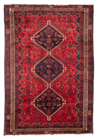 Alfombra persa - Nómada - 305 x 215 cm - rojo oscuro