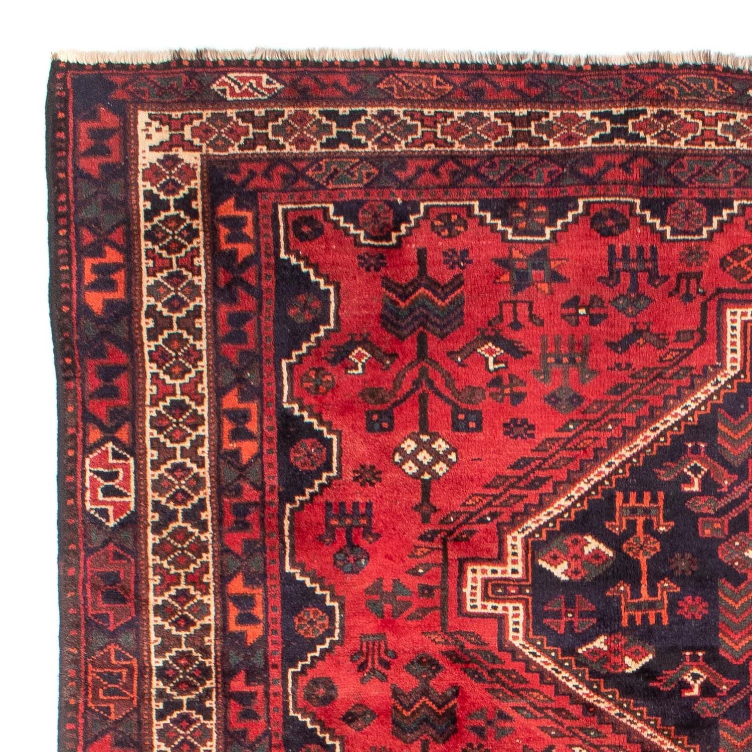 Alfombra persa - Nómada - 305 x 215 cm - rojo oscuro