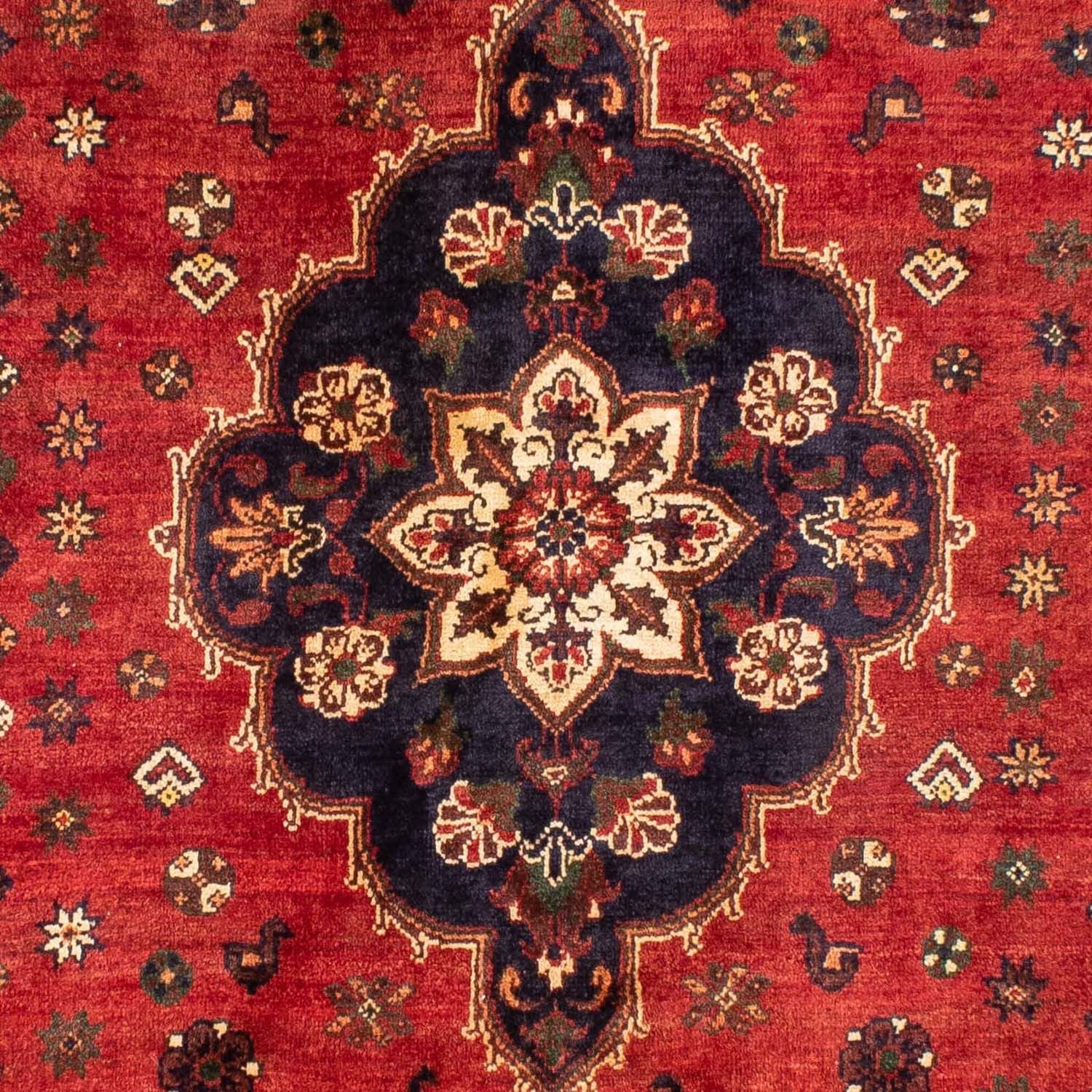 Alfombra persa - Nómada - 305 x 208 cm - rojo oscuro