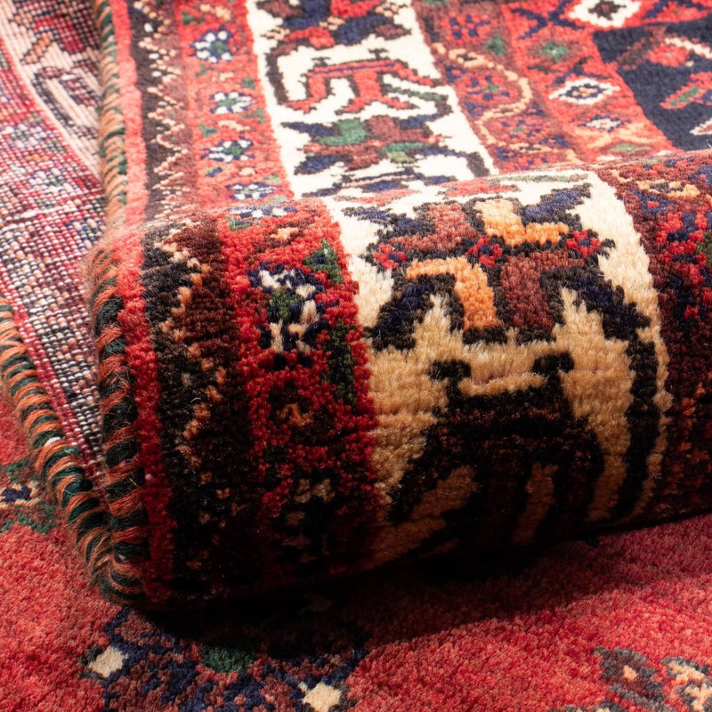 Alfombra persa - Nómada - 305 x 208 cm - rojo oscuro
