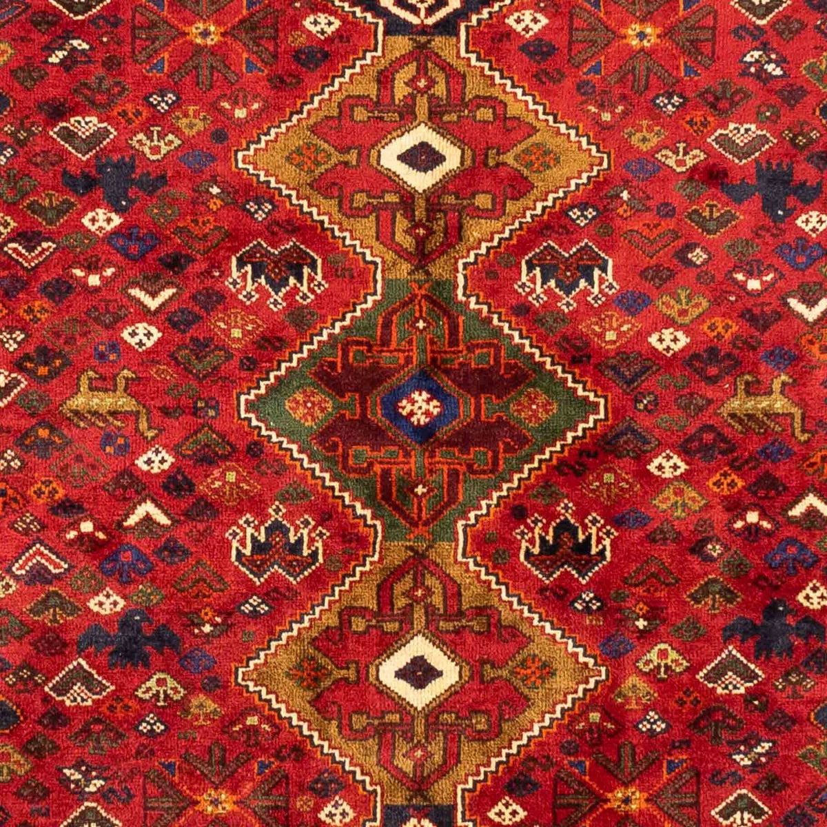 Alfombra persa - Nómada - 270 x 170 cm - rojo oscuro