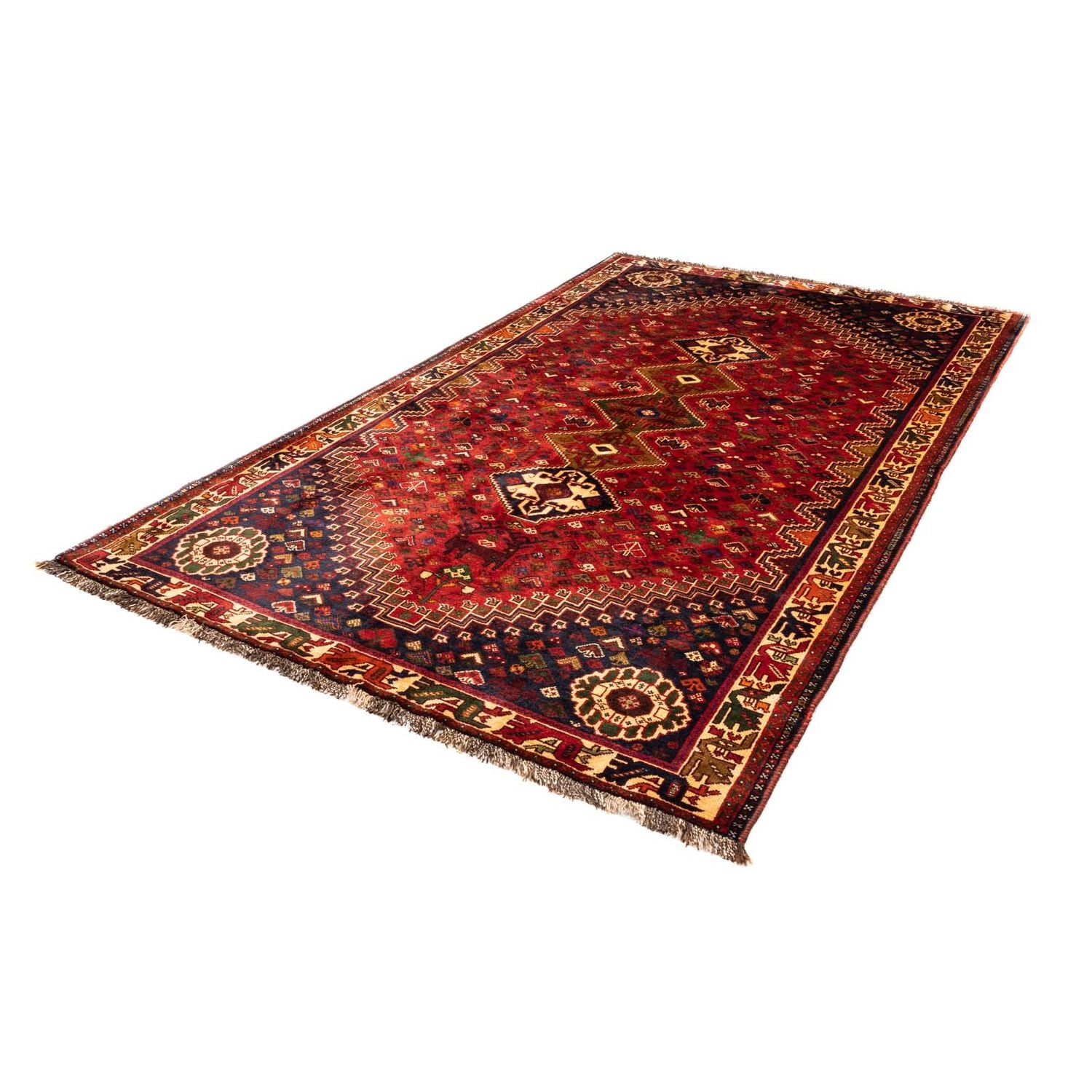 Alfombra persa - Nómada - 270 x 170 cm - rojo oscuro