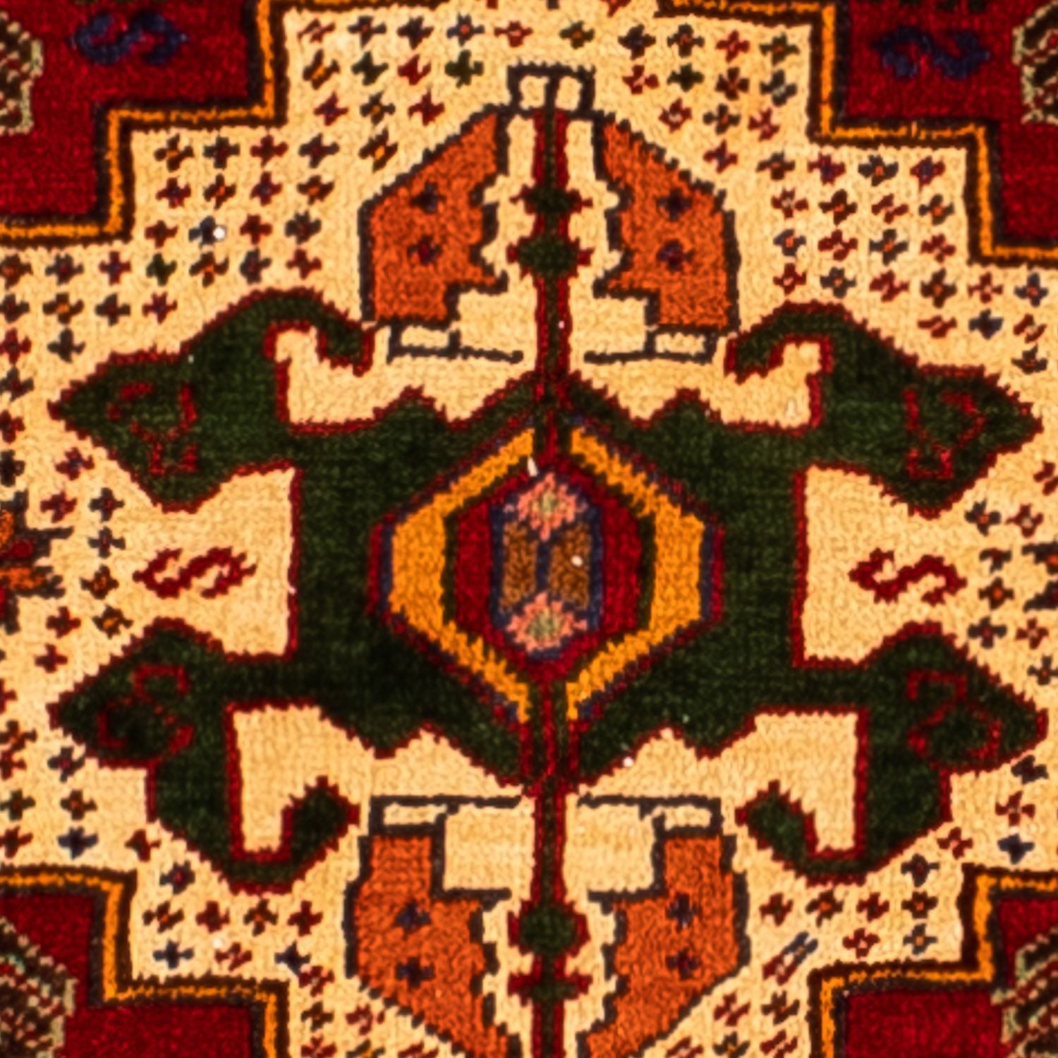 Alfombra persa - Nómada - 295 x 210 cm - rojo oscuro