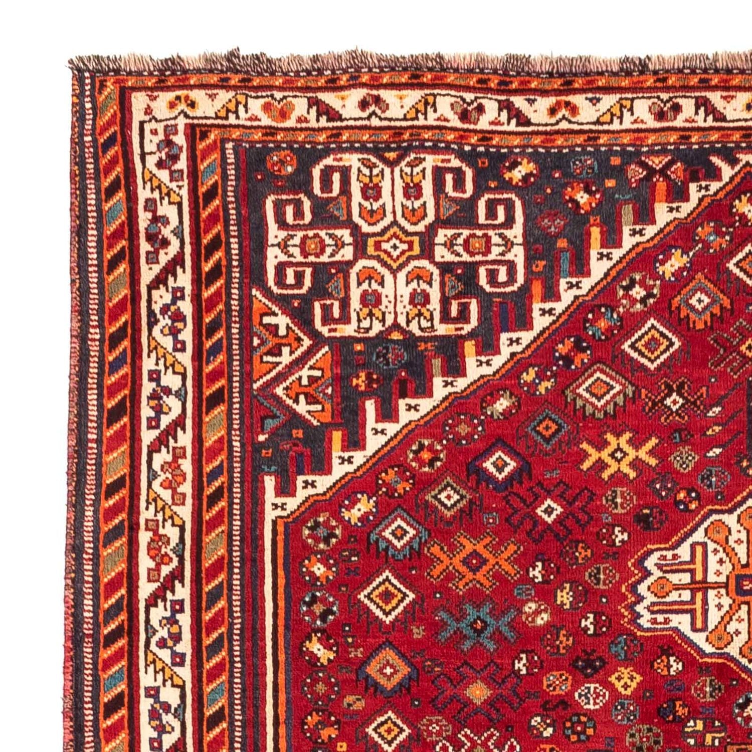 Alfombra persa - Nómada - 260 x 165 cm - rojo oscuro