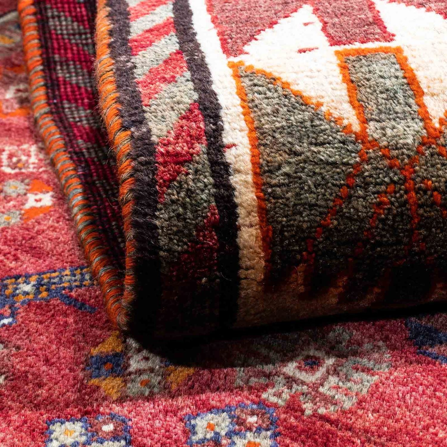 Alfombra persa - Nómada - 260 x 155 cm - rojo oscuro