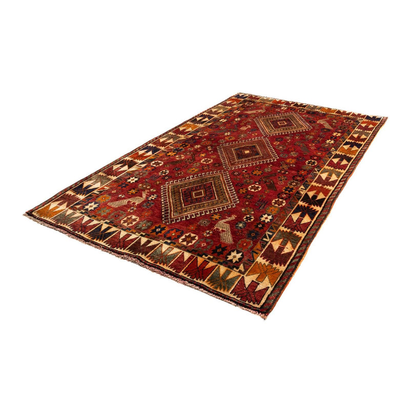 Alfombra persa - Nómada - 260 x 155 cm - rojo oscuro